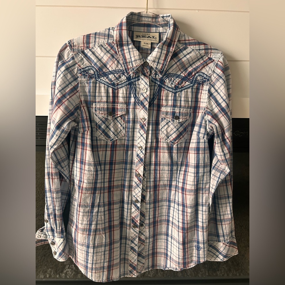 Ariat Western Plaid Button Down